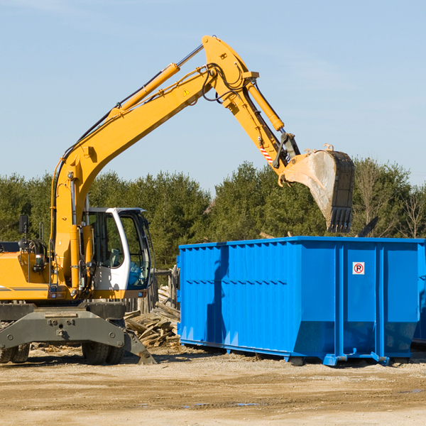 can i choose the location where the residential dumpster will be placed in Dove Valley CO